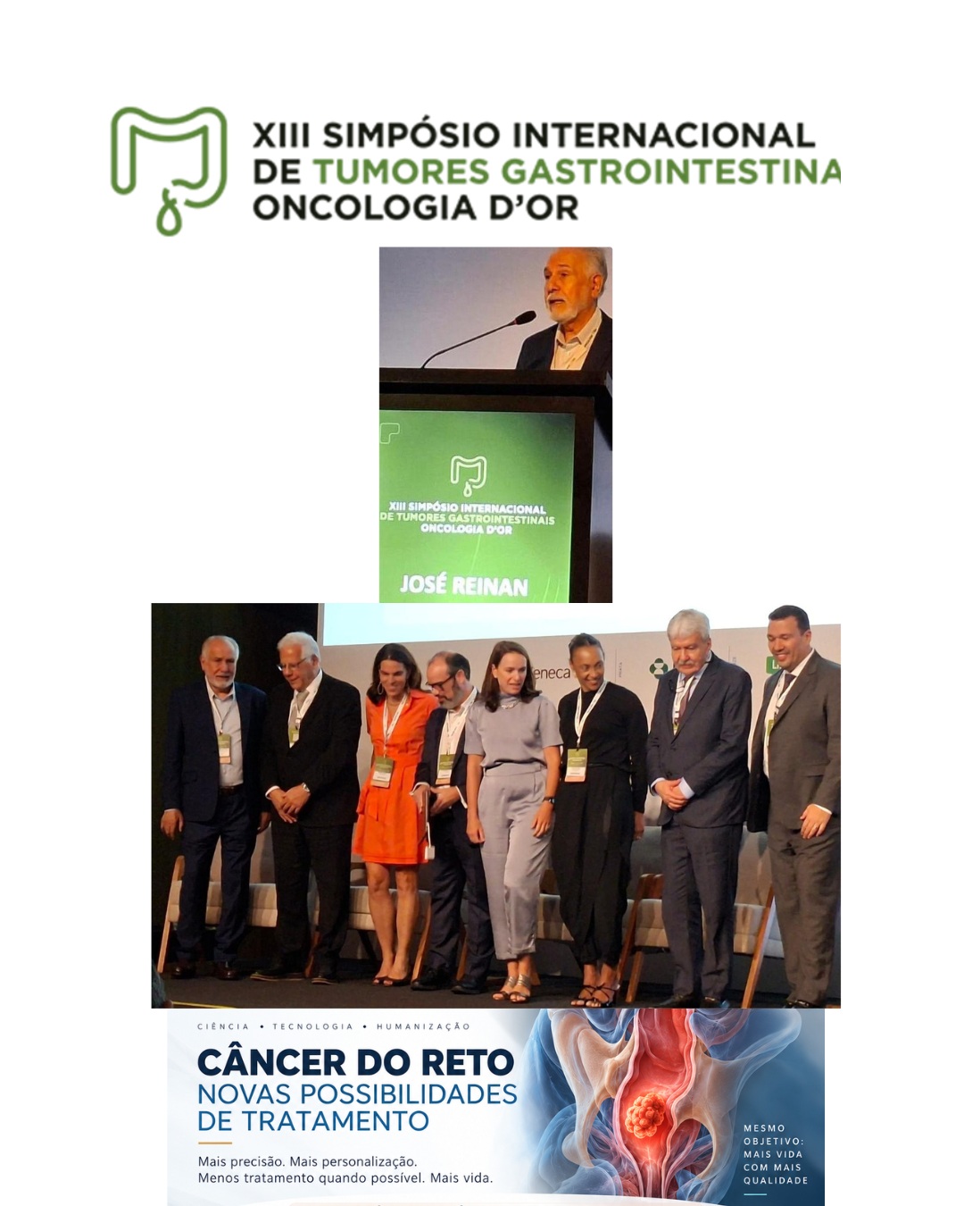 Montagem original publicada pelo Dr. José Reinan Ramos, com registros no púlpito e com participantes do simpósio.